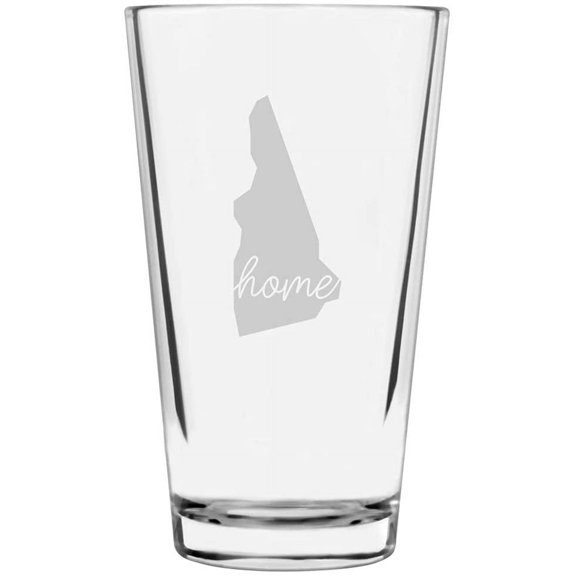 New Hampshire Home States Etched 16oz Libbey Pint Glass