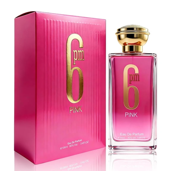 6 pm Pink Luxury Perfumes for Women,Set de regalo para mujer de lujo Vanilla, Caramel, Sweet, Floral Long-Lasting Fragrance for WomenΒ 3.4 oz
