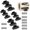 12pcs, variant on Quick-install furniture connectors—stainless steel furniture connectors / 2-in-1 locking inset shelf supports; suitable for beds, tables, shelving units, and wardrobes.