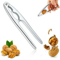 YiJuHui 1pcs Ergonomic 3-in-1 Nutcracker for Walnuts Hazelnuts Pistachios, Easy Grip Handle, Rust-Resistant Metal, Kitchen Gadget for Effortless Cracking
