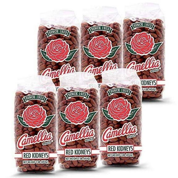 Camellia Red Kidney Beans, 1 Pound (6 Pack)