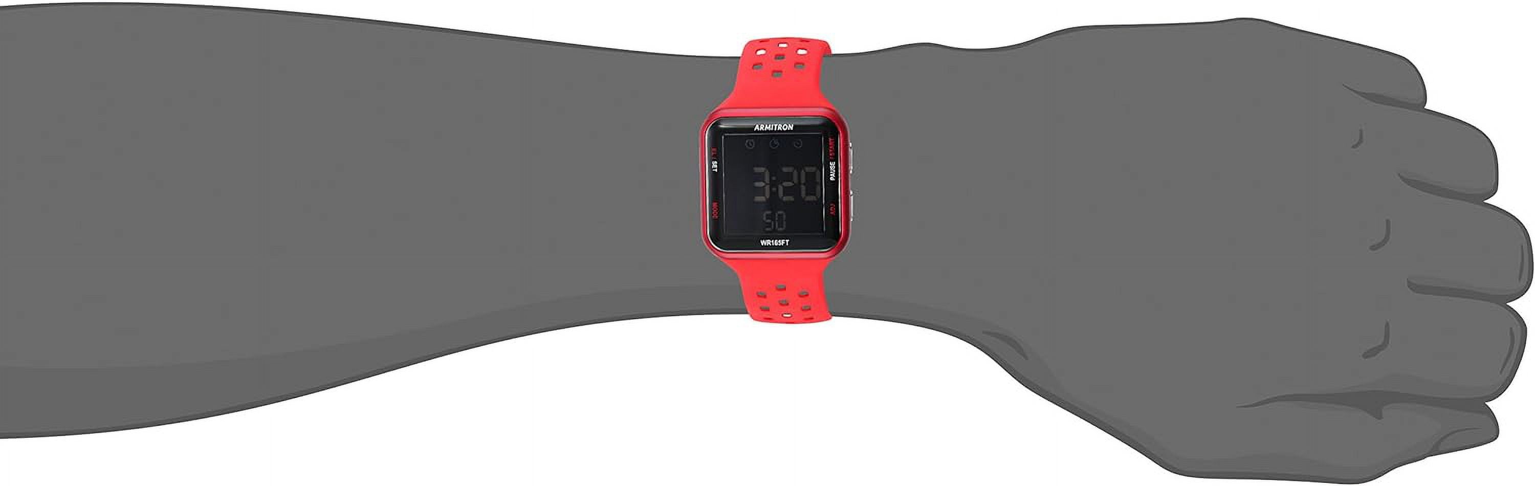 Sport Unisex Digital Chronograph Silicone Strap Watch, 40/8417