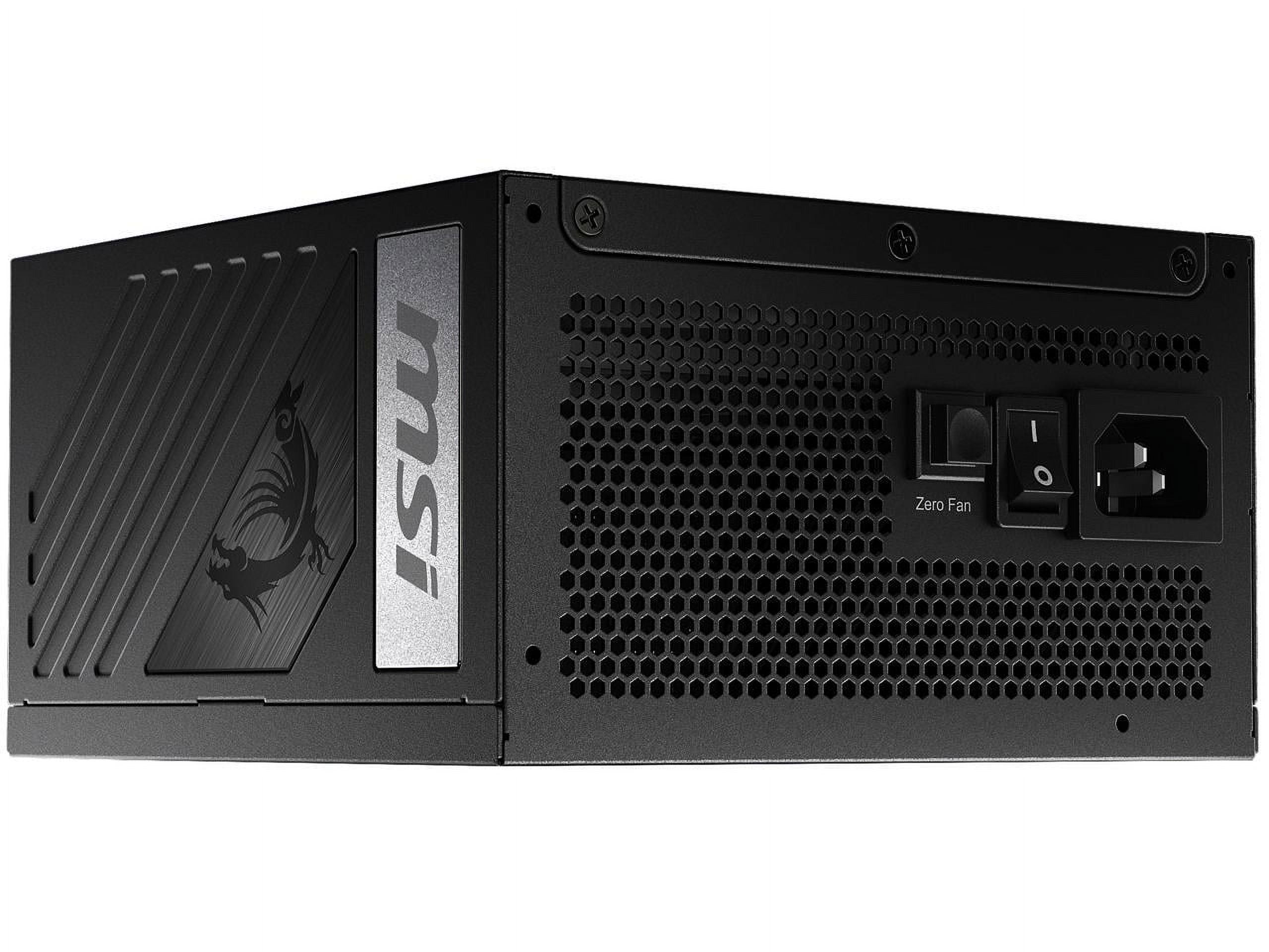 MSI - MPG A1000G PCIE5, 80+ GOLD Full Modular Gaming PSU, 12V-2x6 Cable, 5080 5090 ATX 3.1 & PCIE 5.1 Ready, 1000W Power Supply, 10 Year Warranty