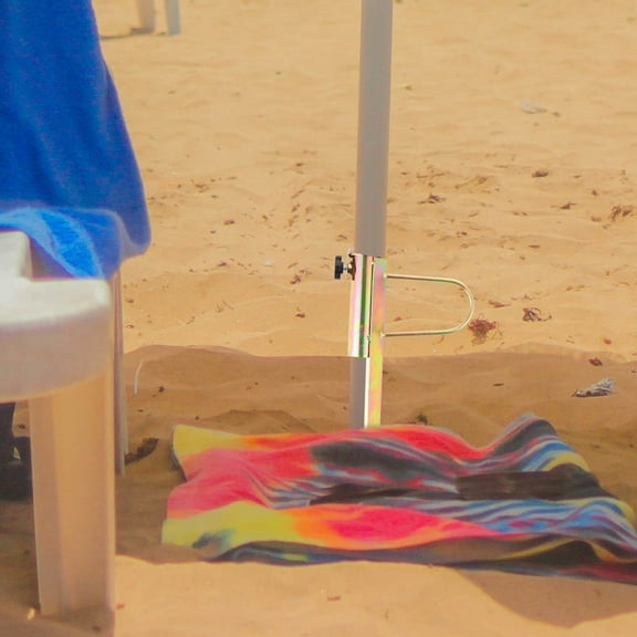 Raindrops 2pcs Beach Umbrella Sand Anchor Heavy Duty Umbrella Iron Holder Stands