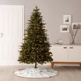 thumbnail image 6 of Salouo Wildflowers Christmas Tree Skirt 48" Farmhouse Christmas Decorations Snowman Xmas Tree Skirt Tree Mat for Holiday Party Decor, 6 of 8