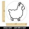thumbnail image 2 of Llama Alpaca Chibi Self-Inking Rubber Stamp Ink Stamper - Red Ink - Medium 1 Inch, 2 of 7