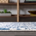 thumbnail image 6 of JONATHAN Y MOROCCAN HYPE 5 x 8 Area Rug, Boho Tribal - Cream/Blue, MOH103A-5, 6 of 10