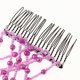 thumbnail image 5 of Perlas Mágicas Elástico Doble Peine para El Cabello Horquillas para El Cabello Señoras Fiesta Boda Nupcial Diario Herramientas para Peinar El Cabello Púrpura Soledad Magic Beads Hair Peines, 5 of 5
