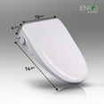 thumbnail image 3 of ENVO by ANZZI Electric Bidet Seat, 19.9 x 14.8 in, White, with Auto Lid, Heated, Warm Water, Air Dryer, 3 of 7