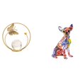 thumbnail image 1 of Estatua de bola de cristal,Estatuas de bolas de cristal para decoración del hogar,escritorio interior,Escultura de bola de cristal Figura de hierro Decoración,Figura decorativa,Estatua de, 1 of 8