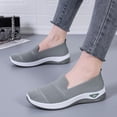 thumbnail image 7 of Walking Shoes Women Arch Support Slip on Sneakers with Memory Foam Comfort Lightweight Breathable Soft Nurse Shoes,Light Green#37, 7 of 7
