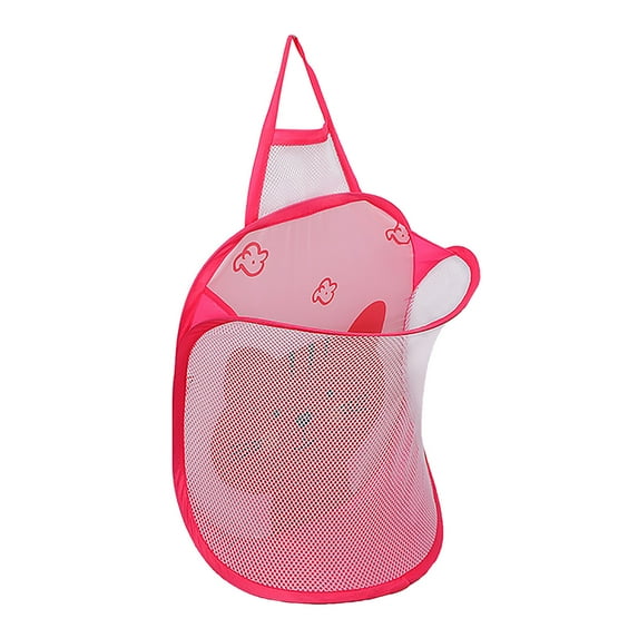 CreativeArrowy Mesh Hanging Popup Laundry Hamper, Foldable Pop-up Mesh Hamper Dirty Clothes Basket With Carry Handles Easy to Open and Fold Flat for Storage, Odors & Moisture Proof