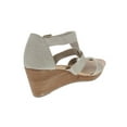 thumbnail image 2 of Dr. Scholl's Shoes Womens Barton Faux Leather Snake Print Wedge Sandals, 2 of 2