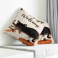 thumbnail image 3 of Thanksgiving Fall Pillow Covers 18x18 Inch Decorative Throw Pillow Cover, Pet Cat Autumn Pumpkin Branch Sofa Pillowcases Accent Cushion Case Home Decor Bedroom Living Room, 3 of 6