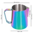 thumbnail image 3 of Coffee Frothing Cup Colorful 600ml Milk Frothing Pitcher 304 Stainless Steel Steaming PitcherNo Label, 3 of 4