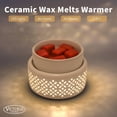 thumbnail image 2 of Luz nocturna LED de cerámica Wax Melt Warmer VICTORIA AROMA, blanca, 2 of 6