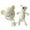 White, variant on Inevnen Newborn Photography Prop Handmade Crochet Bear Hat with Dolls Outfit For Infant Boys Girls Photoshoot