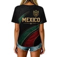 thumbnail image 5 of 2026 New Mexico Soccer Jersey Women, Mexican Jersey Soccer T-Shirt, Jersey De Mexico V-Neck Short Sleeve Football Shirt, Athletic Training Uniform for Adult, 5 of 6