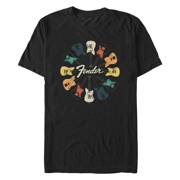 Men's Fender Colorful Kaleidoscope Guitars Graphic T-Shirt