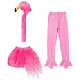 thumbnail image 3 of Conjunto de disfraz de flamenco de carnaval, atuendo creativo de pájaro para Halloween, ideal para el carnaval de verano. L, 3 of 8