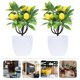thumbnail image 3 of 2 unids Fake Potted Plantas Simulación Limón Árbol Hogar Decoración Artificial Limón Árbol, 3 of 5
