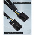 thumbnail image 2 of Divisor RGB para Concentrador RGB , Lighting Node Core y Cable de Extensión de Ventilador ICUE Commander CORE XT de Macho A Hembra, 2 of 8