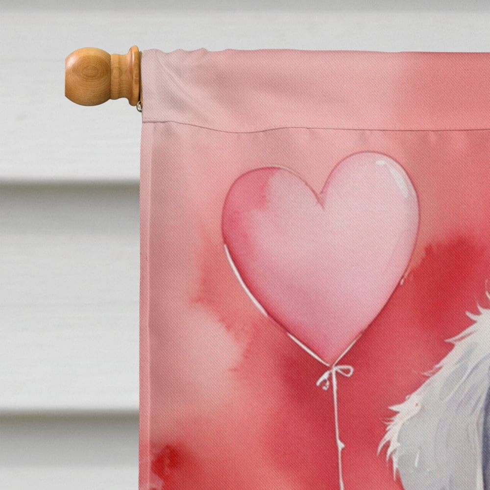 Kuvasz My Valentine House Flag 28 in x 40 in