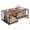 Brown, variant on Gymax 2-Tier Coffee Table 43.5'' Industrial Rectangle Center Table w/Open Storage Shelf Rustic Brown & Black