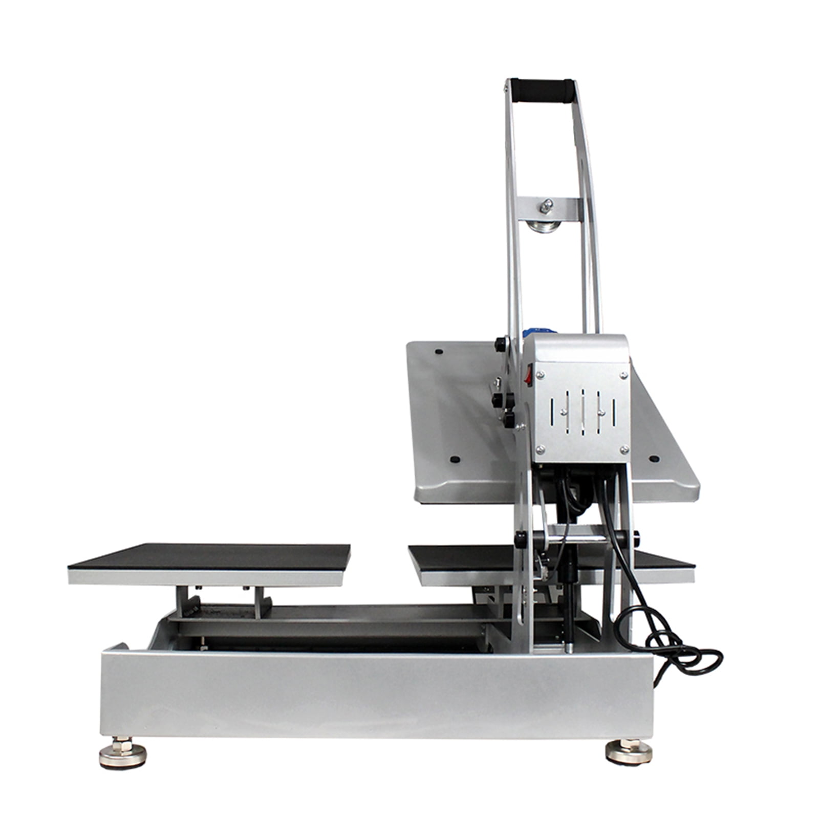 INTBUYING 15x15in Flat Heat Press Machine Double Station Magnetic Heat Sublimation Transfer Cloth Bag Printing