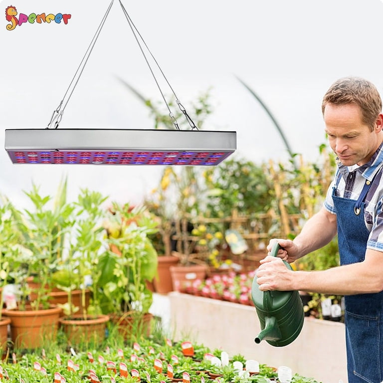Spencer 800w 75 LED Grow Light Panel Hydroponic Indoor & Outdoor Plant Growth Lamp Full Spectrum High Light Absorption for Balcony Garden Greenhouses