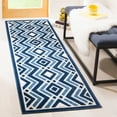 thumbnail image 3 of SAFAVIEH Cottage Lorin Geometric Chevron Indoor/Outdoor Area Rug Ivory/Blue, 8' x 11'2", 3 of 9