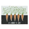 thumbnail image 1 of Vegetable Cutting Board, Carrot Roots Growing Bedding Plants Farm Food Ecology Theme and Words, Decorative Tempered Glass Cutting and Serving Board, in 3 Sizes, by Ambesonne, 1 of 2