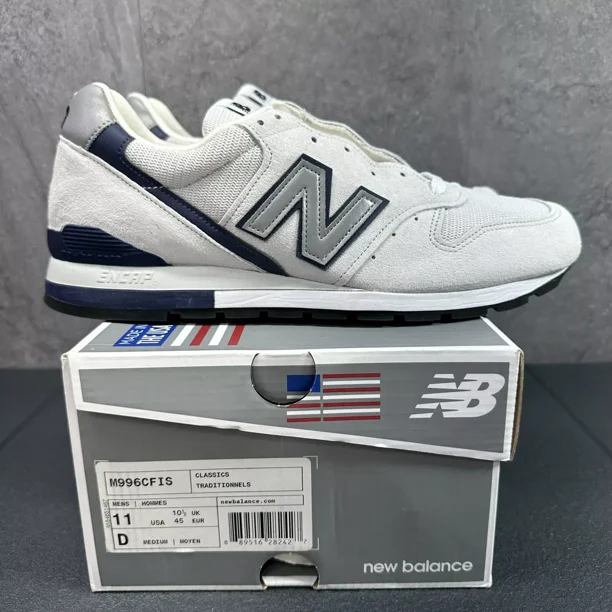 New Balance 996 Size 11 Mens White Casual Shoes M996CFIS Made in USA