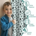 thumbnail image 3 of Blackout Kids Curtains,Light Blue Bigfoot and Tree Pattern Childrens Insulated Curtains Set Of 2,Bedroom Essentials,Toddler Room Decor 52x63in(132x160cm), 3 of 5