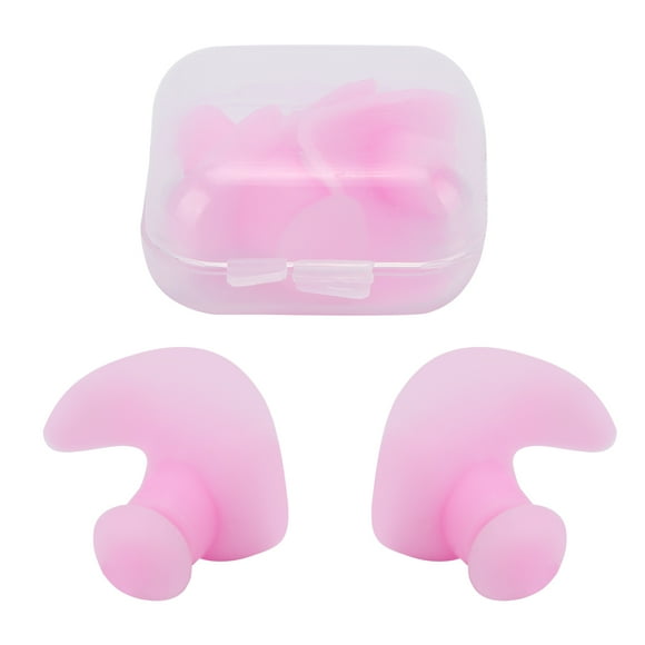 Waterproof Swimming Ear Plugs, Silicone Waterproof Earplugs Swimmer Ear Plugs  For Surfing Snorkeling For Swimming Pink In Bulk