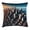 Blue and Pale Cinnamon, variant on Ambesonne Martin Luther King Jr Day Throw Pillow Cushion Cover, Portrait, 36" X 36", Blue Grey and Pale Caramel