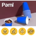 thumbnail image 3 of PAMI Blue Party Cups Disposable Plastic Cups Party Supplies in Resealable Bag, 16 oz 30-Pack, 3 of 7