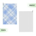 thumbnail image 2 of Golf Towel 24x16in Absorbent Quick Dry Decontamination Mountain-Climbing Clench Designed To Carry Four Side Locks Blueviolet Moroccan Buffalo Plaid Tartan Check Hand-Drawn Sketch_3, 2 of 8