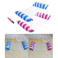 thumbnail image 4 of 2 paquetes de piscina flotador hamaca cama de agua inflable lago Lounge silla a rayas para adultos - Rojo y azul SM SunniMix flotador inflable para piscina, 4 of 8