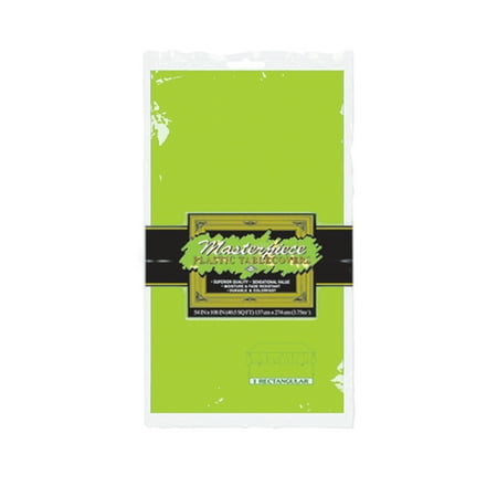 

Plastic Rectangular Tablecover 54 X 108 Lime Green - 12 Pack (1/pkg)