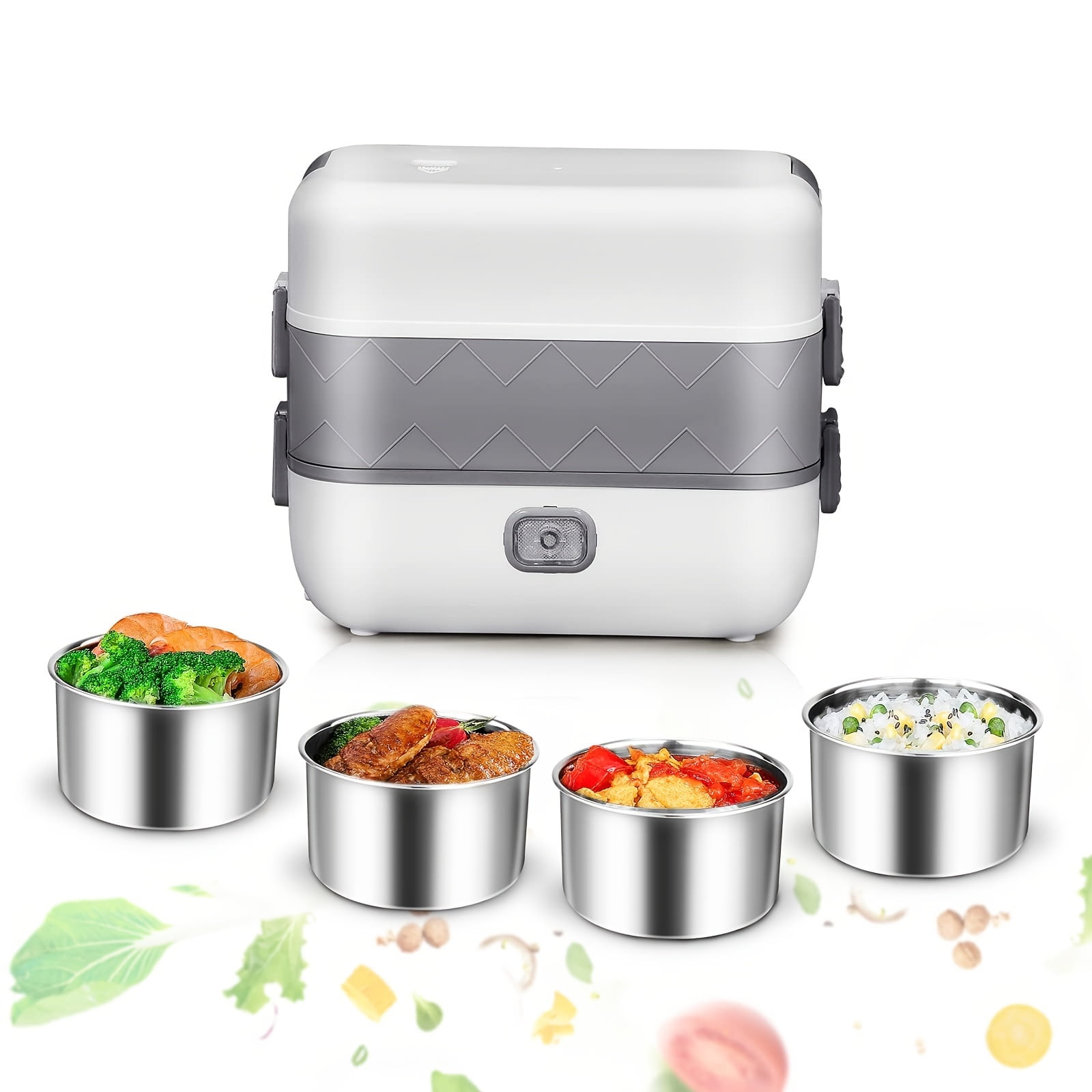 1pc Electric Lunch Box Food Heater Portable Food Warmer For Home And Office  Self Heating Lunch Box Stainless Steel Food Container Heated Bento Box For  Adult 2000ml/70oz (110V 200W) - Walmart.com