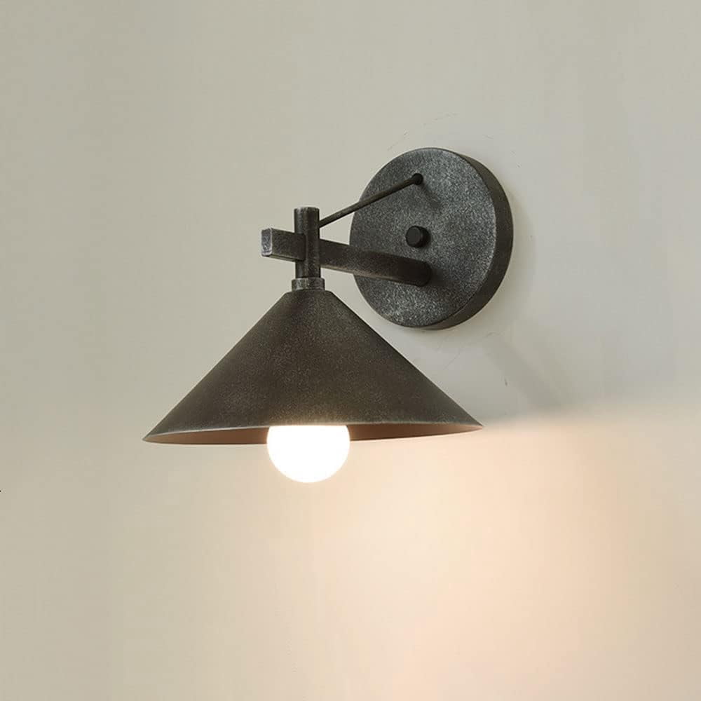 Farmhouse Wall Sconce Retro Outdoor Coach Light, Waterproof Industrial Porch Light Fixtures Wall Mount, Exterior Wall Lamp Vintage Wall Arm Lights for Doorway Garage