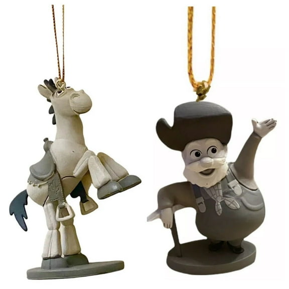 Toy story 25th anniversary Stinky Pete & Bullseye PVC Legacy Ornament Figure 3” New