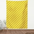 thumbnail image 3 of Ambesonne Leaves Fabric by the Yard Upholstery, Diagonal Leaf Pattern, 2 Yards, Yellow Grey, 3 of 4