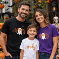 thumbnail image 3 of PAVIG Spooky Ghost Halloween Shirt, Cute Minimalist Fall Graphic Tee, 3 of 7