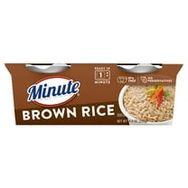 Minute Brown Rice, Microwaveable Rice Cups, 4.4 oz, 2 Count