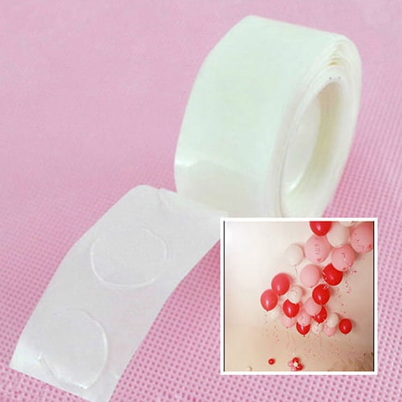 Dserhfy 1 Roll 100Pcs Double Sided Glue Adhesive DIY Wedding Party Balloon Decor