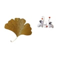thumbnail image 1 of Decoración De Pared De Hierro Forjado Con Hojas De Ginkgo Y Esculturas De Elefantes. Arte Abstracto De Pared Para Sala De Estar, Oficina, Hotel, Comedor, Restaurante, Casa De Campo, Dormitorio., 1 of 8