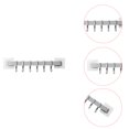 thumbnail image 3 of Bewildely Soporte de gancho de almacenamiento de cocina de alta , 6 ganchos, soporte de pared para puerta, colgador para cuchara, cuchara, baño, Juegos de accesorios de baño gris, 3 of 6