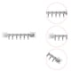 thumbnail image 3 of Injueey Feiqiong, nuevo, autoadhesivo, 6 ganchos de pared para baño, estante de plástico, ganchos para puerta de baño, estante sin taladro, Juegos de accesorios de baño gris, 3 of 6